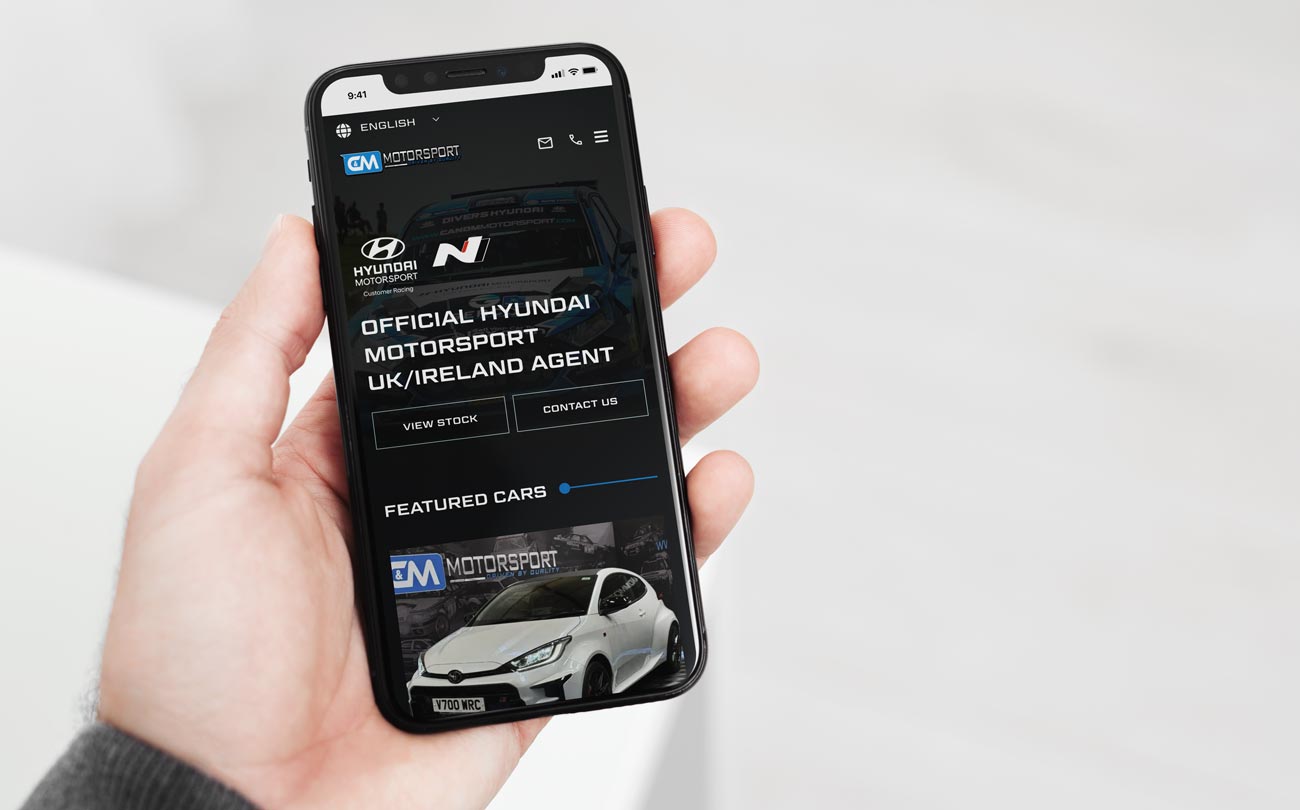 Web Design And Development Case Study For Cm Motorsport Omagh